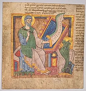 Miniature from a Latin Bible: St. Luke by Unknown Artist