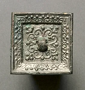 Miniature Square Mirror by Unknown Artist
