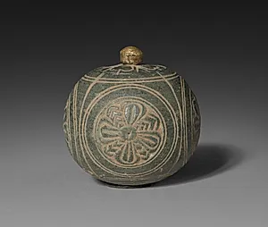 Miniature Stone Reliquary or Toilette Casket by Unknown Artist