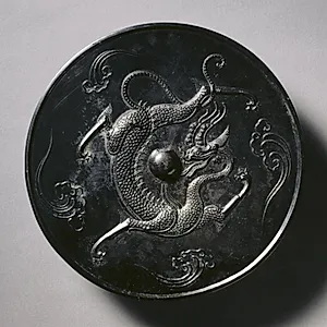 Mirror with a Coiling Dragon by Unknown Artist
