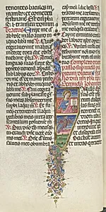 Missale: Fol. 141v: Saint John with Eagle by Bartolommeo Caporali (Italian, c. 1420–1503)