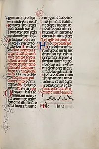 Missale: Fol. 171: Music for "Alleluia" etc. at beginning of Easter