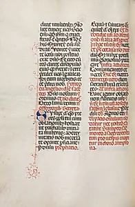 Missale: Fol. 172v: Music for "Alleluia" etc. at beginning of Easter by Bartolommeo Caporali (Italian, c. 1420–1503)
