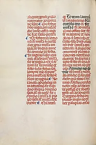 Missale: Fol. 173v: Music for "Alleluia" etc. at beginning of Easter by Bartolommeo Caporali (Italian, c. 1420–1503)