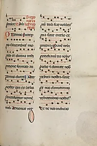 Missale: Fol. 189: Music for various prayers by Bartolommeo Caporali (Italian, c. 1420–1503)