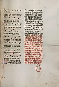 Missale: Fol. 190: Music for various prayers