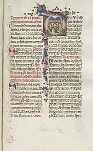 Missale: Fol. 214: Pentecost by Bartolommeo Caporali (Italian, c. 1420–1503)