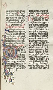 Missale: Fol. 270: Presentation of Christ to Simeon by Bartolommeo Caporali (Italian, c. 1420–1503)