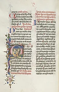 Missale: Fol. 290v: Saints Peter and Paul by Bartolommeo Caporali (Italian, c. 1420–1503)