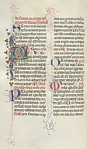 Missale: Fol. 324v: Saint Martin by Bartolommeo Caporali (Italian, c. 1420–1503)