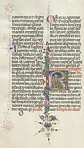 Missale: Fol. 387v: Death represented as a Skeleton with a Sickle by Bartolommeo Caporali (Italian, c. 1420–1503)
