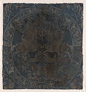 Modern Reproduction of the Bahram Gur silk in Berlin by Unknown Artist