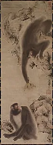Monkeys by Gyokutei Katsu (Japanese)