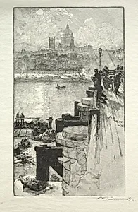 Montagne Ste. Genevieve by Auguste Louis Lepère (French, 1849–1918)