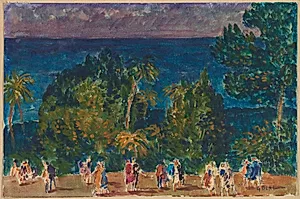 Moonlight, Bermuda by Gifford Beal (American, 1879–1956)