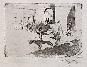 Moroccan Horse by Mariano Fortuny (Spanish, 1838–1874)