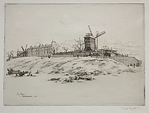 Moulin de la Gallette, Montmartre by Eugène Bejot (French, 1867–1931)