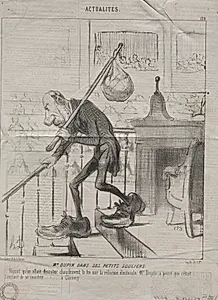 Mr. Dupin in His Little Shoes by Honoré Daumier (French, 1808–1879)