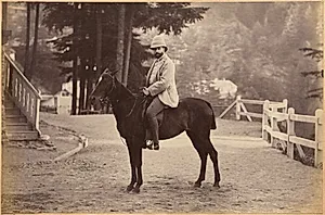Mr. Nowell, Shimla (recto, bottom) by Raja Deen Dayal (Indian, 1844–1905)