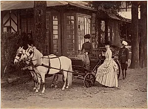 Mrs. and Miss Lyall, Shimla by Raja Deen Dayal (Indian, 1844–1905)