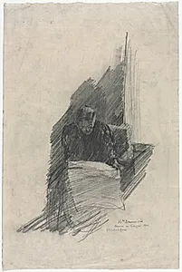 Mrs. Drummond by Muirhead Bone (British, 1876–1953)