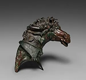 Mule-Head Attachment for a Couch by Unknown Artist