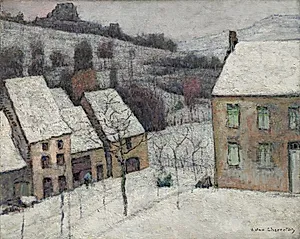 Murol in the Snow by Victor Charreton (French, 1864–1936)