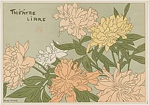 "Myrane" et "Les Chapons" (Program for Théâtre Libre) by George Auriol (French, 1863–1938)