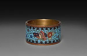 Napkin Ring with Butterflies by Unknown Artist