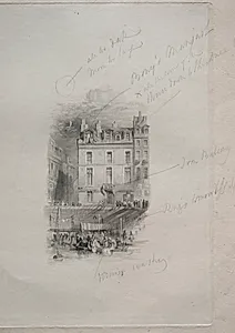 Napoleon's Logement, Quai Conti by John Horsburgh (British, 1791–1869)