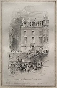 Napoleon's Logement, Quai Conti by John Horsburgh (British, 1791–1869)