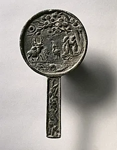 Narrative Mirror with Handle by Unknown Artist