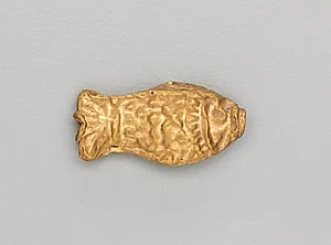 Necklace Bead in the Form of a Fish by Unknown Artist