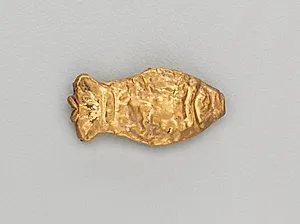 Necklace Bead in the Form of a Fish by Unknown Artist