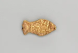Necklace Bead in the Form of a Fish by Unknown Artist