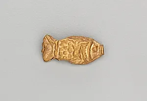 Necklace Bead in the Form of a Fish by Unknown Artist