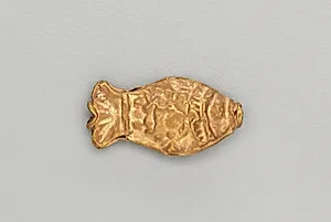 Necklace Bead in the Form of a Fish by Unknown Artist