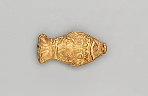 Necklace Bead in the Form of a Fish by Unknown Artist