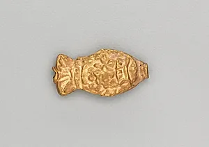 Necklace Bead in the Form of a Fish by Unknown Artist