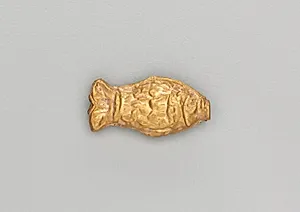 Necklace Bead in the Form of a Fish by Unknown Artist