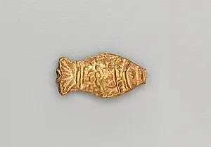 Necklace Bead in the Form of a Fish by Unknown Artist