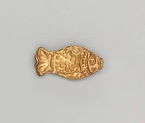 Necklace Bead in the Form of a Fish by Unknown Artist