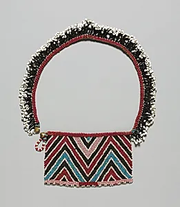 Neckpiece with panel (umphapheni) by Unknown Artist