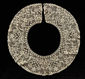 Needlepoint (Burano Point) Lace Bertha by Unknown Artist