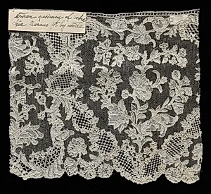 Needlepoint (Burano Point) Lace Edging by Unknown Artist