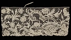Needlepoint (Burano Point) Lace Flounce by Unknown Artist