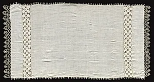 Needlepoint (Cutwork) and Bobbin Lace Cloth by Unknown Artist
