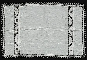 Needlepoint (Cutwork) and Bobbin Lace Cloth by Unknown Artist