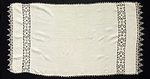 Needlepoint (Cutwork) and Bobbin Lace Cloth by Unknown Artist