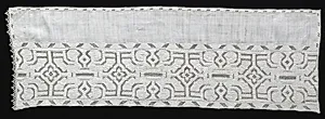 Needlepoint (Cutwork) and Bobbin Lace Panel by Unknown Artist